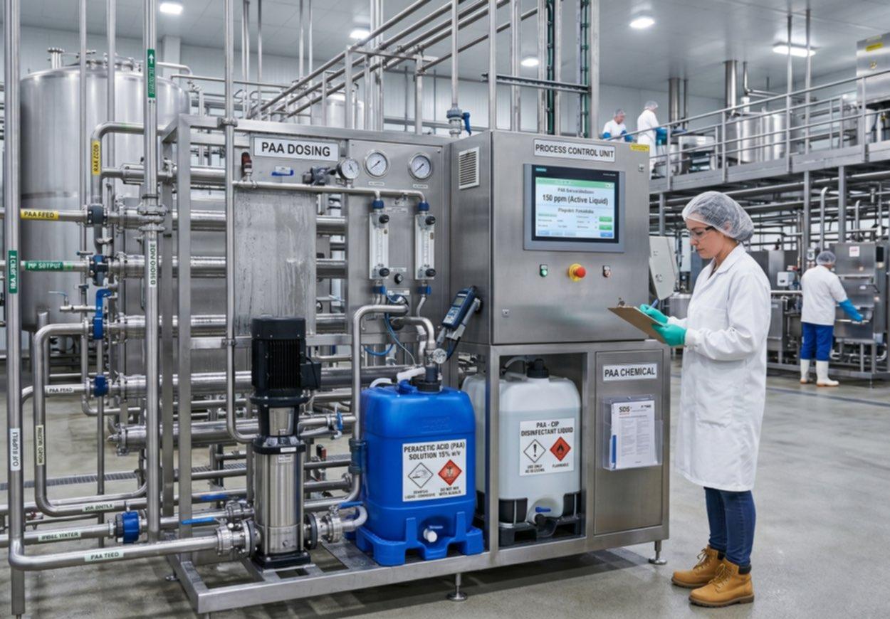 15% PAA vs. 50% Hydrogen Peroxide: OHS and Efficiency Analysis