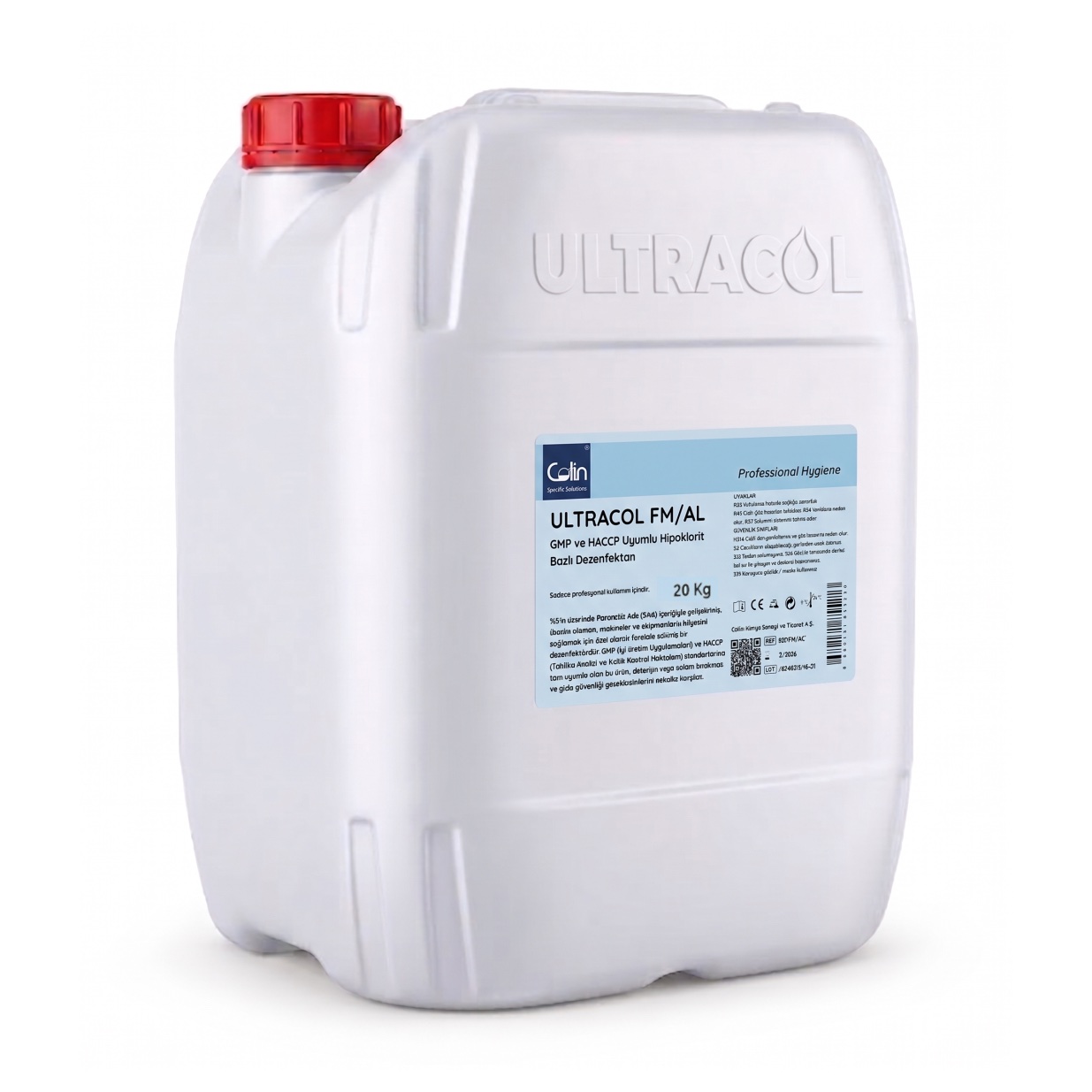 ULTRACOL FM/AL - GMP and HACCP Compliant Hypochlorite Based Disinfectant
